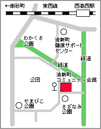 清新町コミュニティ図書館　マップ